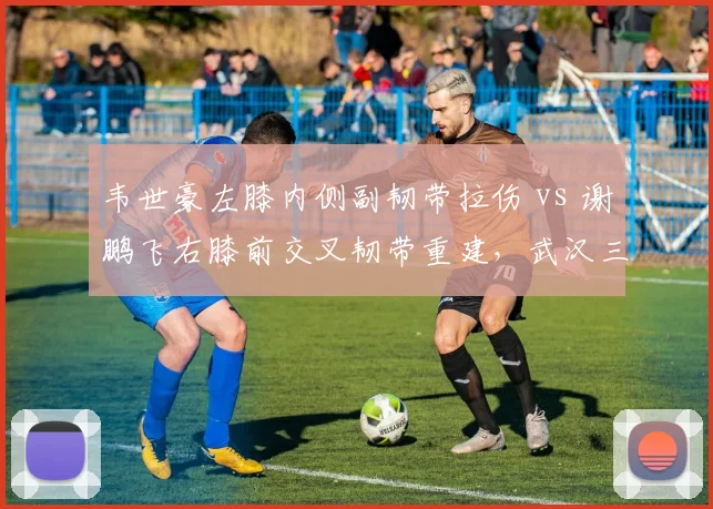 韦世豪左膝内侧副韧带拉伤 vs 谢鹏飞右膝前交叉韧带重建，武汉三镇边锋赛季报销
